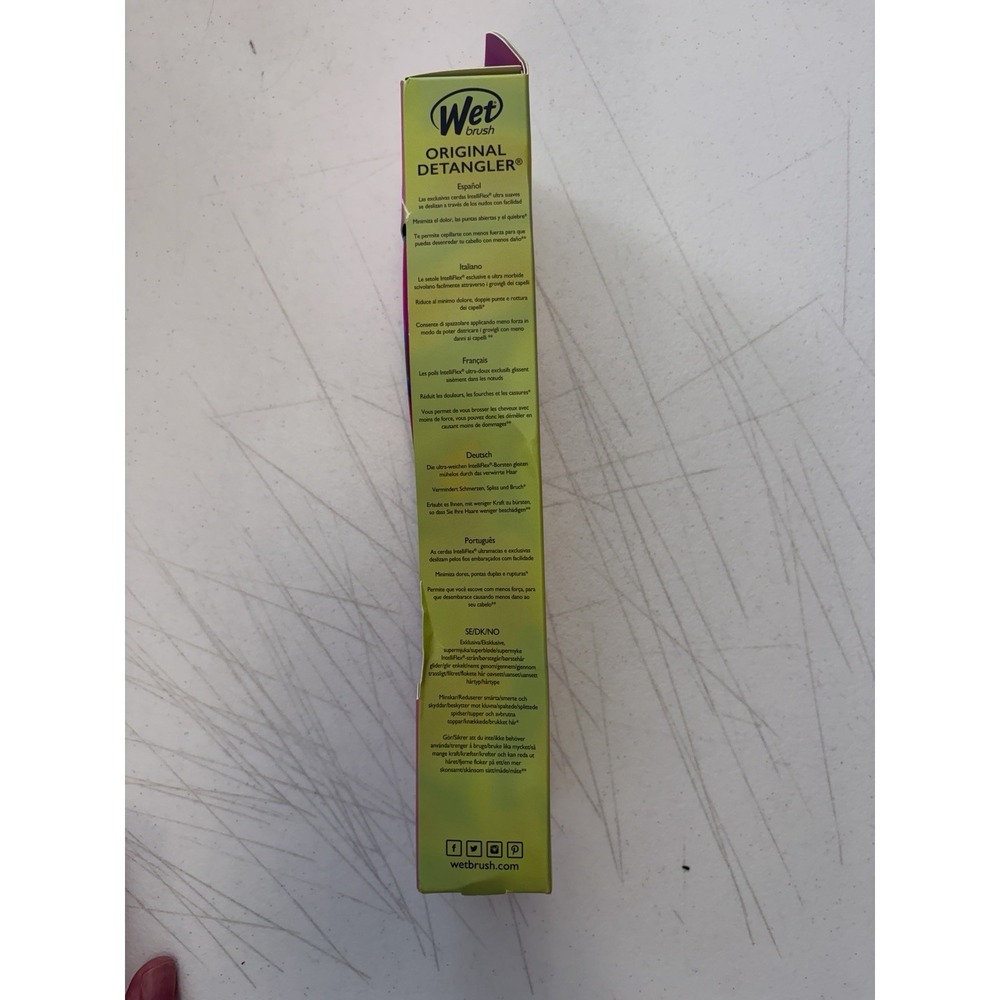 Wet Brush Original Detangler Hair Brush for All Hair Types Colorwash Stripes NEW - Picture 4 of 5